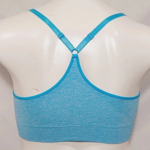 Large Champion N9567 Enthusiast Seamless Wire Free Sports Bra Blue - Picture 3 of 6
